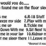 What would you do.....