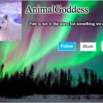 AnimalGoddess Announcement Template