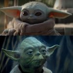 Baby Yoda - Old Yoda