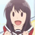 Happy anime girl GIF Template