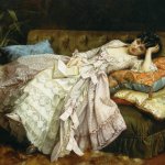 Sweet Doing Nothing by Auguste Toulmouche