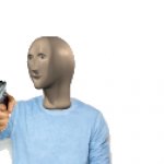 Meme man with gun