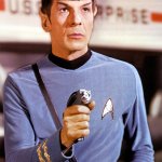 Spock firing phaser