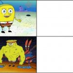 spongebob weak strong meme