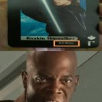 The rank of master | *VISIBLE ANGER* | image tagged in excited mace windu,memes,star wars,anakin,mace windu | made w/ Imgflip meme maker