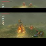 Bokoblin getting hit by a motorcycle