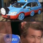 thomas the car | image tagged in invest,design,thomas,car,memes | made w/ Imgflip meme maker