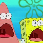 Shocked SpongeBob and Patrick