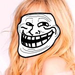 Kylie troll face