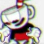 Cuphead pointing down