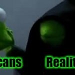 Evil Kermit gif Republicans Reality meme