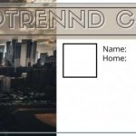 Uptrennd City Game Card