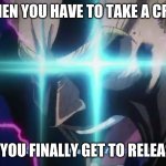 All Might memes | WHEN YOU HAVE TO TAKE A CRAP; AND YOU FINALLY GET TO RELEASE IT | image tagged in all might rage,my hero academia | made w/ Imgflip meme maker