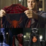 Spiderman venom suit meme