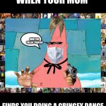 Pinhead Larry | WHEN YOUR MOM; WHO YOU  CALLIN' PINHEAD; FINDS YOU DOING A CRINGEY DANCE | image tagged in pinhead larry | made w/ Imgflip meme maker