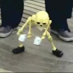 Spoopy Skeleton GIF Template