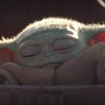 Sleepy Baby Yoda