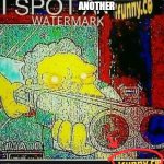 i spot another, captain i funny.co watermark deleter | ANOTHER | image tagged in i spot an ifunny watermark | made w/ Imgflip meme maker