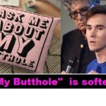 David Hogg "My Butthole" pillow