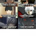 I hate Titans! turns into Titan meme