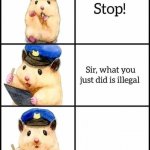 Hamster Cop meme