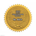 Dont feel special, it applies to everyone. | Official Seal of Sezmo's Everlasting Rejection. No. Bitch. | image tagged in official seal of rejection | made w/ Imgflip meme maker