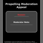 Propelling moderation ban