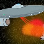 Enterprise destroys Millennium Falcon