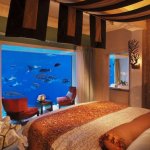 Underwater hotel room