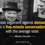 Winston Churchill quote democracy meme