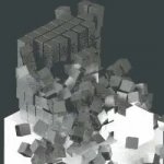 A smaller cube breaking a bigger cube gif GIF Template