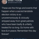 Trump tweet Jan. 6 2021