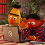 Bert and Ernie on the dark web meme