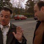 Paulie Talks with the Italian Hands to Tony Soprano