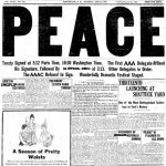 PEACE: THE GREAT WAR IS OVER