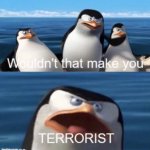 Wouldn't that make you terrorist? meme