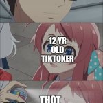 just wanna say i like tiktok and imgflip so dont hate me lol | ME; 12 YR OLD TIKTOKER; THOT; THOT SPRAY | image tagged in pepper spray girl anime | made w/ Imgflip meme maker