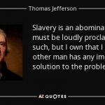 Thomas Jefferson quote slavery