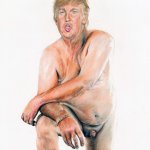 Trump nude drawing