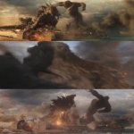 Godzilla slaps Kong meme