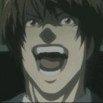 Death Note Light Yagami laugh anime meme