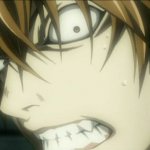 Death Note Light Yagami Kira crazy face 2