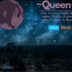 Queen's night template