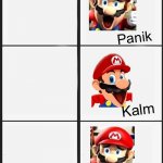 Mario SMG4 Panik Kalm Panik meme