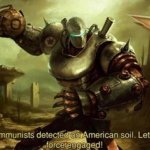 communists detected on american soil fallout meme