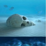 Drowning kid + forgotten skeletons meme