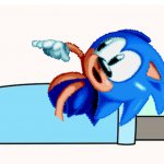 sonic in bed