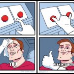 2 buttons: you vs. me meme