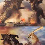 Godzilla and King vs Doge