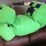 Creeper on a couch meme